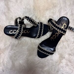 Ccocci Strappy Black Sandal Heel